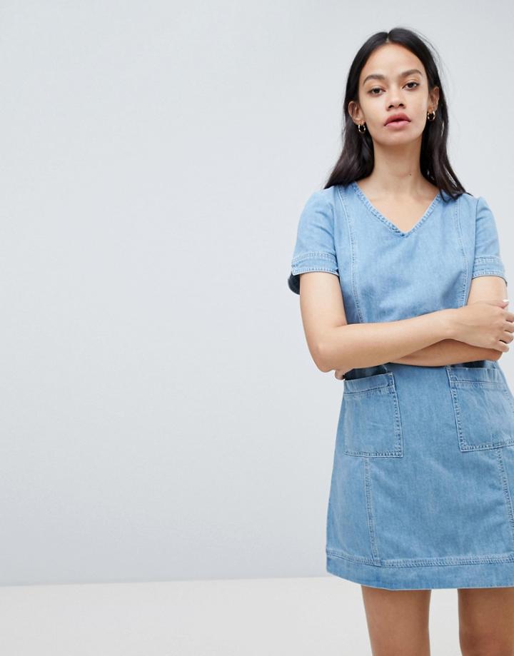 Ryder Aubrey Denim Shift Dress - Blue