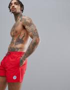 North Sails Volley Swim Short With Logo In Red - Red