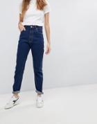 Rolla's Dusters Mom Jean In Raw Wash - Blue