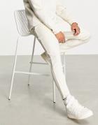 Asos Design Skinny Scuba Sweatpants With Pin Tucks - Part Of A Set-neutral