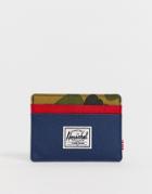 Herschel Supply Co Charlie Rfid Card Holder In Color Block - Multi