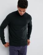 Burton Menswear Roll Neck Sweater In Green - Green
