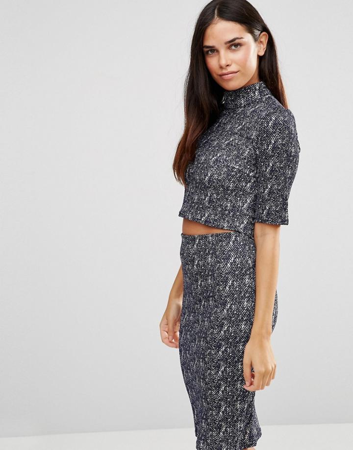Tfnc Textured Pencil Dress - Gray