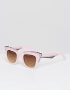 7x Retro Cat Eye Sunglasses - Pink