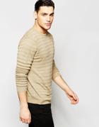 Asos Sweater In Lightweight Yarn - Beige