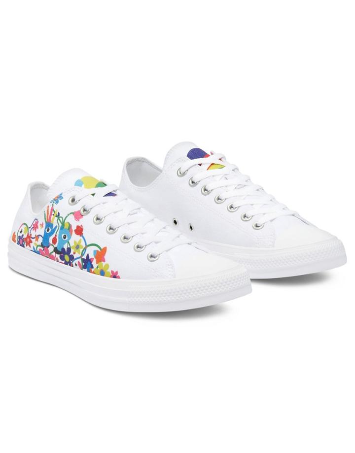 Converse Chuck Taylor All Star Ox Pride Sneakers In White/multi