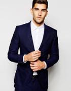 Selected Homme Two Tone Tuxedo Jacket In Skinny Fit - Blue Black