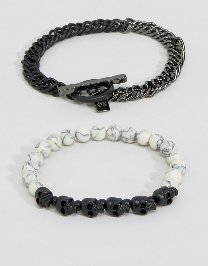 Icon Brand Bones Mixed Bracelet Pack - Multi