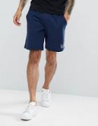 Ea7 Small Logo Sweat Shorts In Navy - Navy