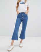 Rolla's Eastcoast High Rise Crop Flare Jeans - Blue