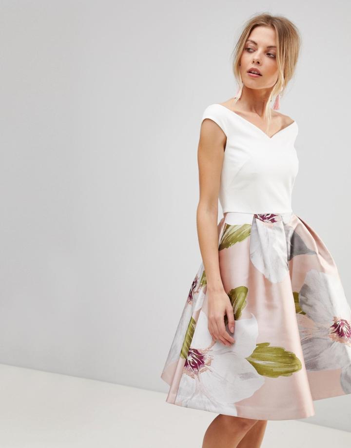 Ted Baker Valtia Full Dress In Chatsworth Jacquard - Multi