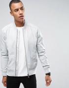 Only & Sons Faux Leather Bomber - Beige