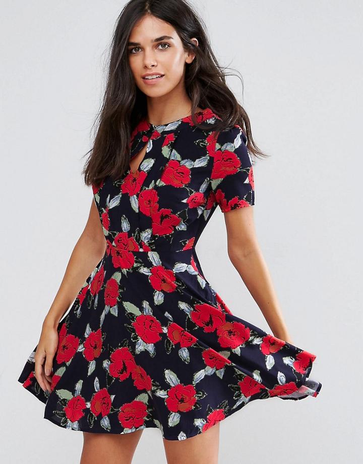 Rage Printed Tea Dress - Multi