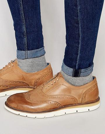 Rule London Leather Brogues - Tan