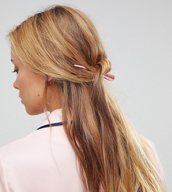 Asos Pack Of 2 Hair Clips - Multi