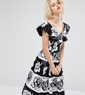 Horrockses Gabriella Midi Prom Dress - Multi