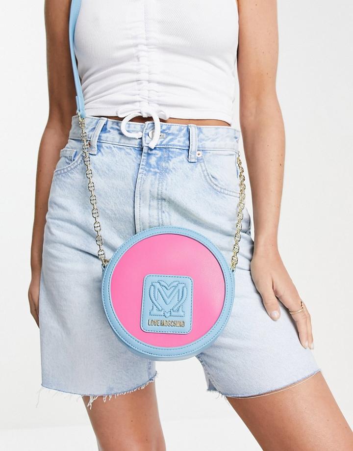 Love Moschino Round Crossbody Bag In Multi