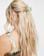 Madein Hair Claw In Sage Green
