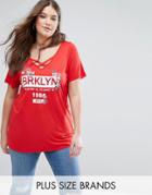 New Look Plus Brooklyn Tee - Red