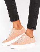 Selected Femme Donna New Suede Sneaker - Pink