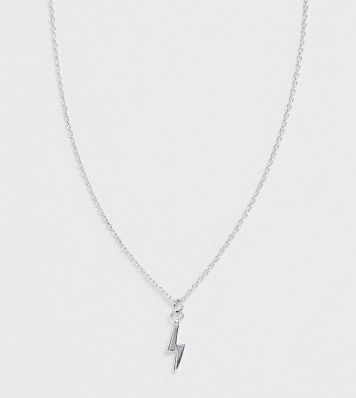 Kingsley Ryan Sterling Silver Lightening Bolt Pendant Necklace