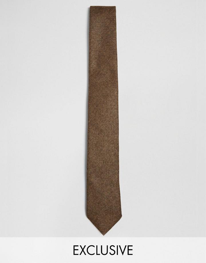 Heart & Dagger Blade Tie - Brown