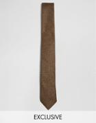 Heart & Dagger Blade Tie - Brown