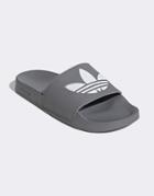 Adidas Originals Adilette Lite Slides In Gray-grey