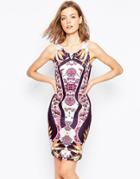 Only Printed Body-conscious Dress - Cloud Dancer