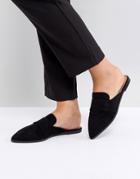 Asos Mouse Pointed Mules - Black