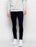 Pull & Bear Super Skinny Fit Jean In Indigo - Black