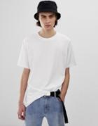 Weekday Frank T-shirt In White - White