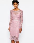 Body Frock Wedding Primrose Embellished Waist Dress - Smoked Rose