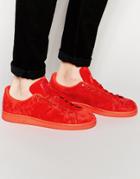 Adidas Originals Stan Smith Suede Sneakers - Red