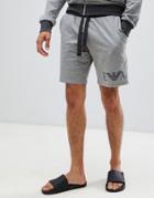Emporio Armani Ea Logo Sweat Shorts In Gray - Gray