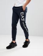 Ea7 Slim Fit Side Logo Sweat Joggers In Navy - Navy