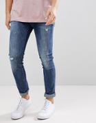 G-star Revend Super Slim Jeans Midwash - Blue