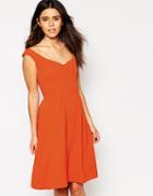 Love Midi Prom Dress - Orange