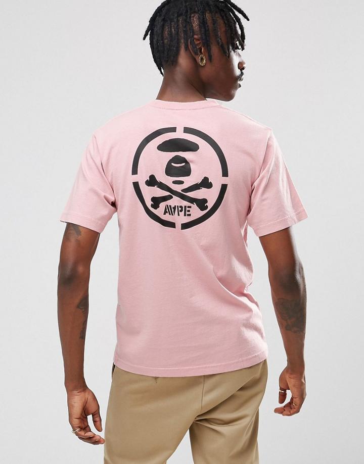 Aape By A Bathing Ape T-shirt With Back Print - Pink