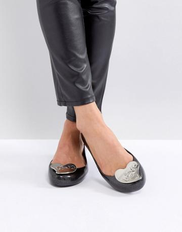 Vivienne Westwood For Melissa Ultragirl Flat Ballerina - Black
