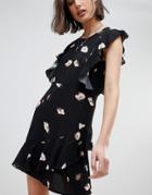 Vero Moda Petal Print Ruffle Dress - Multi