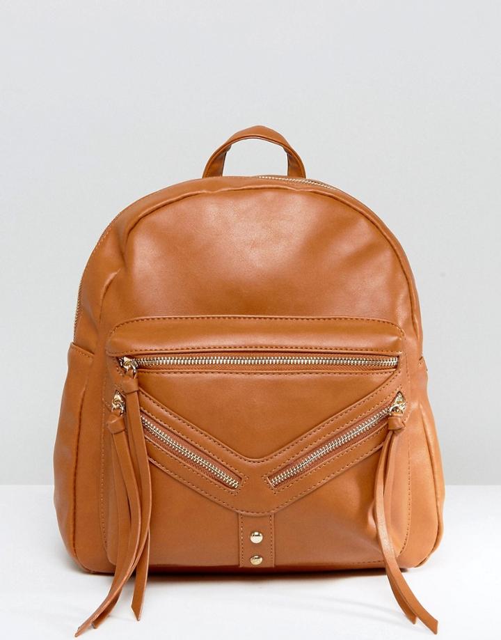 Yoki Backpack With Tassel - Tan