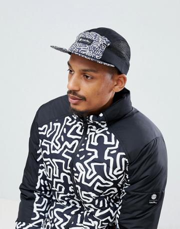 Element X Keith Haring Cap In Black - Black
