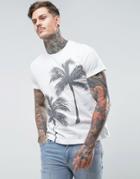 People Tree Palm Tree T-shirt - White