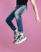 Asos Design Stretch Slim Jeans In Tinted Mid Blue Japanese Wash-blues
