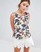 Darling Floral Tank Top - White