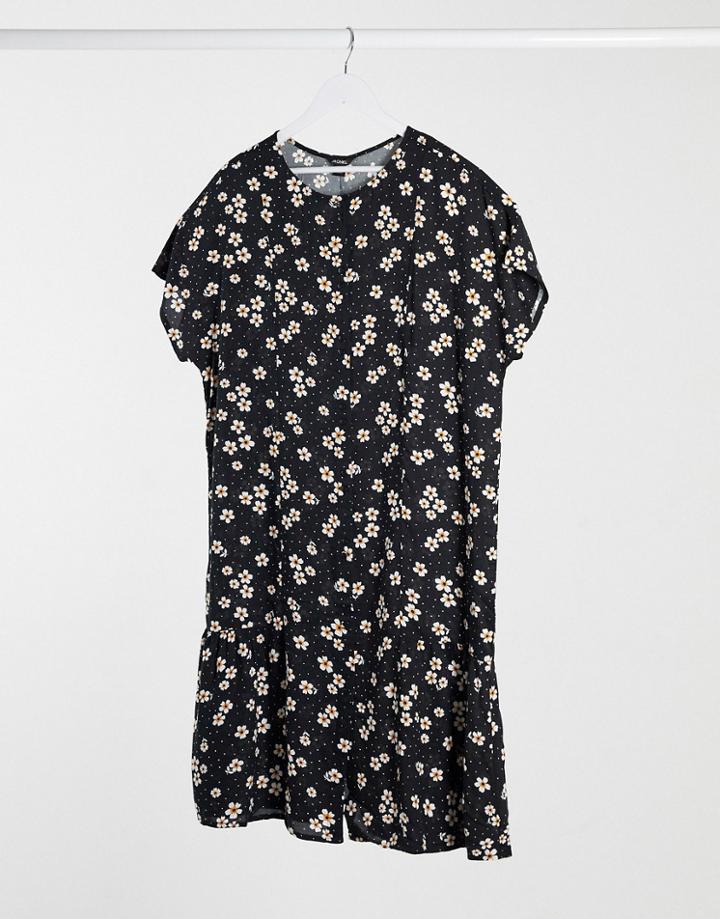 Monki Floral Shift Dress-multi