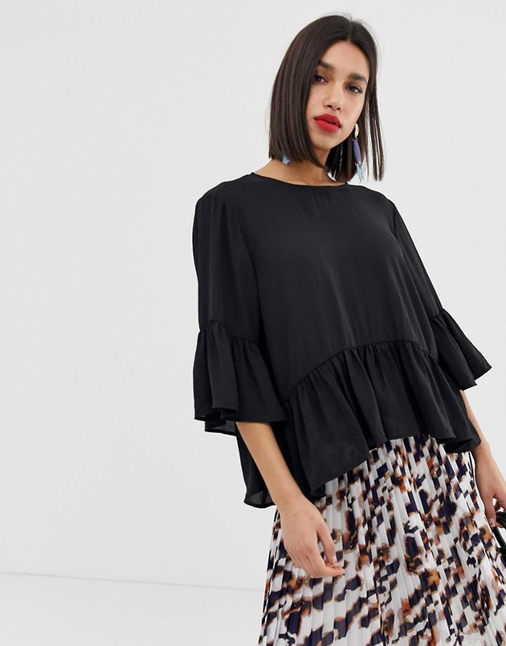 Vero Moda Smock Blouse - Black