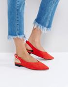 Asos Loose Cannon Ballet Flats - Red