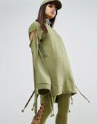 Puma X Fenty Sleeve Tie Sweatshirt - Green